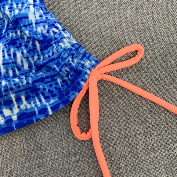 Arizona Jean Co. Strapless Tankini Blue Small Nylon Spandex Removable‎ Pads - Picture 9 of 10